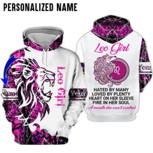 Personalize Name Leo Girl 3D All Over Printed Clothes DN028Z306