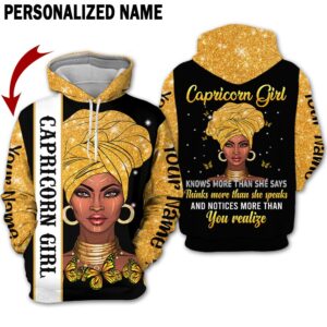 Personalized Name Capricorn Girl 3D All Over Printed Clothes AA0504A4