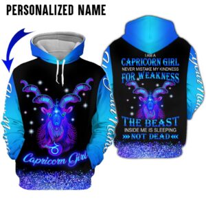 Personalize Name Capricorn Girl 3D All Over Printed Clothes TP028Z214