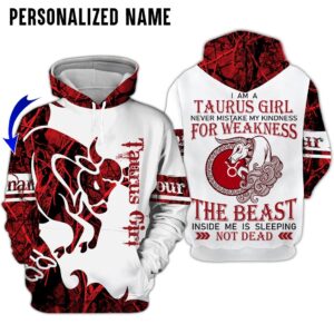 Personalize Name Taurus Girl 3D All Over Printed Clothes TB028Z1411