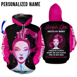 Personalize Name Scorpio Girl 3D All Over Printed Clothes TB028Z1310