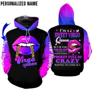 Personalize Name Virgo Girl 3D All Over Printed Clothes LT028Z1712