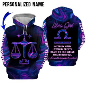 Personalize Name Libra Girl 3D All Over Printed Clothes TP028Z227