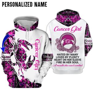 Personalize Name Cancer Girl 3D All Over Printed Clothes DN028Z303