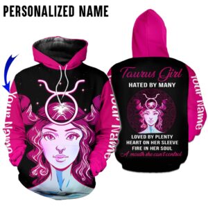 Personalize Name Taurus Girl 3D All Over Printed Clothes TB028Z1311