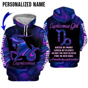 Personalize Name Capricorn Girl 3D All Over Printed Clothes TP028Z224
