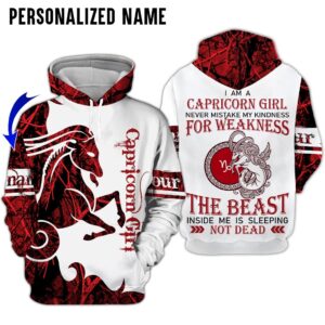 Personalize Name Capricorn Girl 3D All Over Printed Clothes TB028Z144
