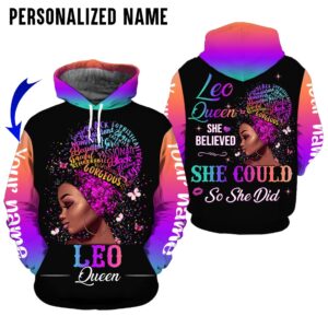 Personalize Name Leo Girl 3D All Over Printed Clothes NN028Z246