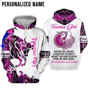 Personalize Name Taurus Girl 3D All Over Printed Clothes DN028Z3011