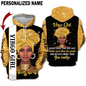 Personalized Name Virgo Girl 3D All Over Printed Clothes AA0504A12