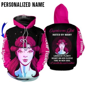 Personalize Name Capricorn Girl 3D All Over Printed Clothes TB028Z134