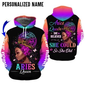 Personalize Name Aries Girl 3D All Over Printed Clothes NN028Z242