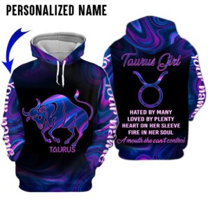 Personalize Name Taurus Girl 3D All Over Printed Clothes TP028Z2211