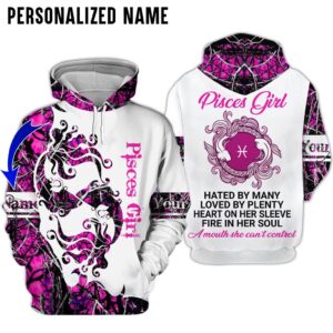 Personalize Name Pisces Girl 3D All Over Printed Clothes DN028Z308