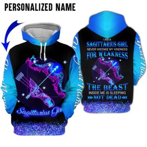 Personalize Name Sagittarius Girl 3D All Over Printed Clothes TP028Z219