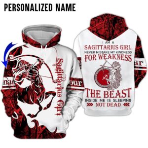 Personalize Name Sagittarius Girl 3D All Over Printed Clothes TB028Z149